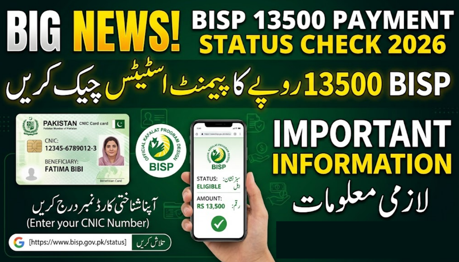 BISP 13500 Payment Status