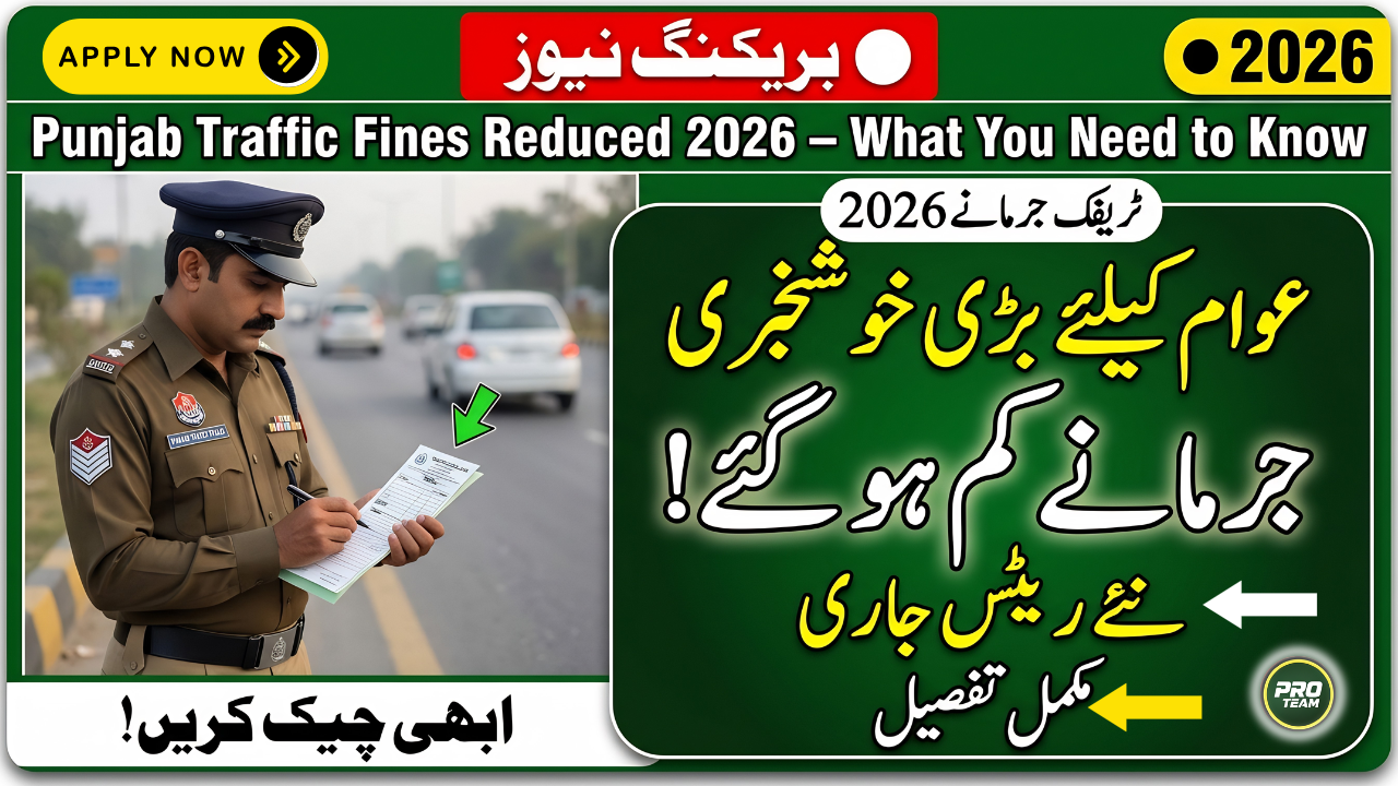 Punjab Traffic Fines Reduced