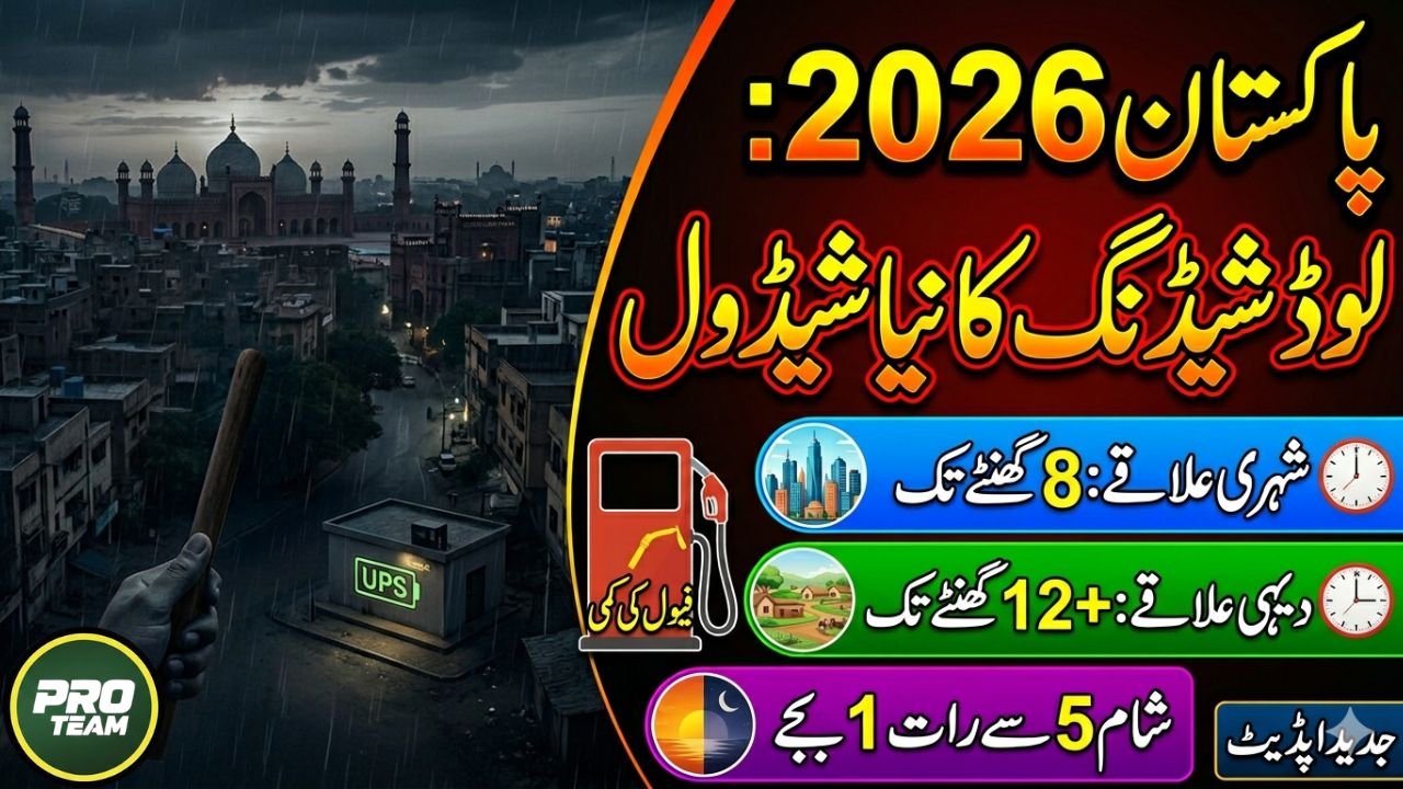 Electricity Load Shedding Schedule in Pakistan